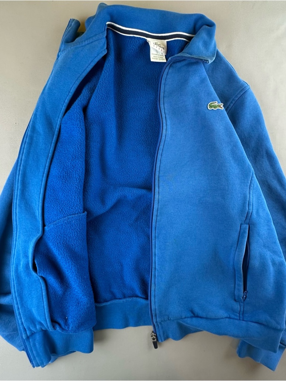 Lacoste Blue Full-Zip Performance Jacket - Picture 5 of 10
